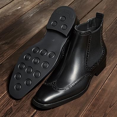 Men's Chelsea Boots Mens Genuine Leather Dress Boots