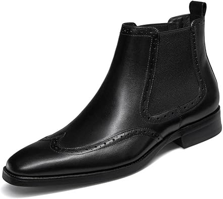Men's Chelsea Boots Mens Genuine Leather Dress Boots