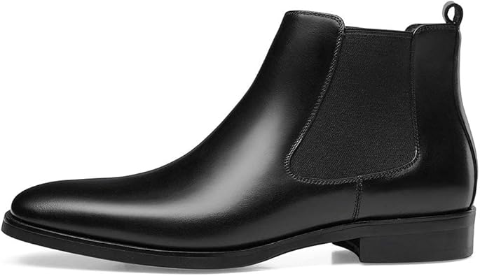 Mens Chelsea Boots Leather Dress Boots for Men