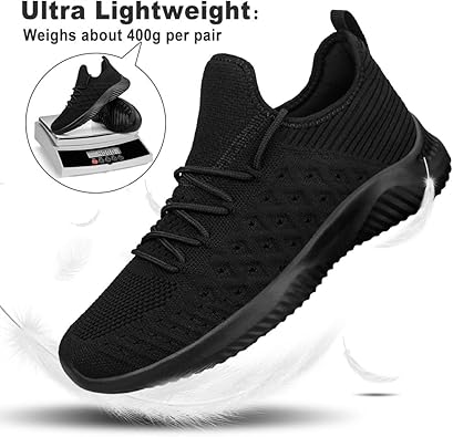 Mens Slip On Walking Shoes Lightweight Breathable Non Slip Running Shoes Comfortable Fashion Sneakers for Men