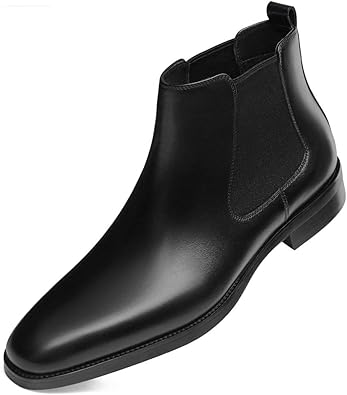 Mens Chelsea Boots Leather Dress Boots for Men