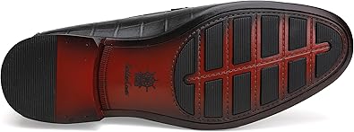 Premium Leather Dress Shoes for Mens, Black Fashion Crocodile Printed Business Slip-on Loafer Shoes for Men